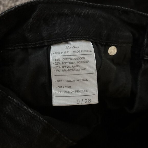 KanCan Black Distressed MidRise Skinny Denim Jeans Style KC5056BK Womens 9/28 - Picture 5 of 14